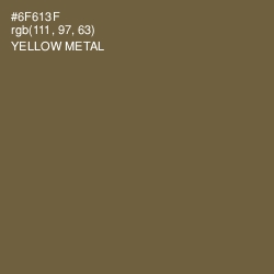 #6F613F - Yellow Metal Color Image